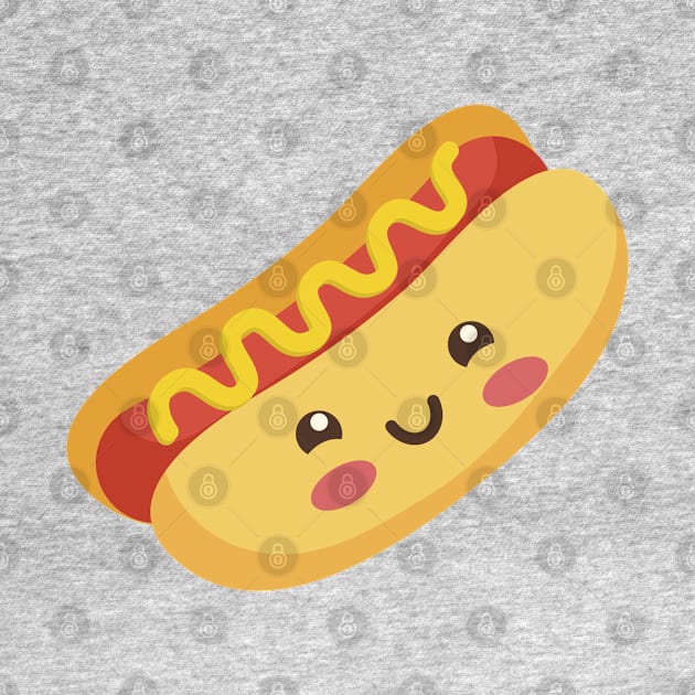 Cute Kawaii Hot Dog by MajorCompany